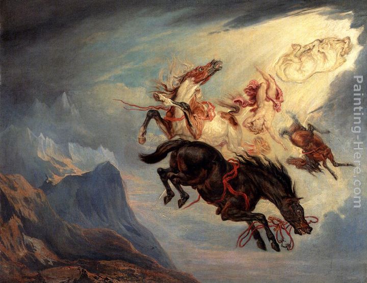 The Fall Of Phaeton painting - James Ward The Fall Of Phaeton art painting